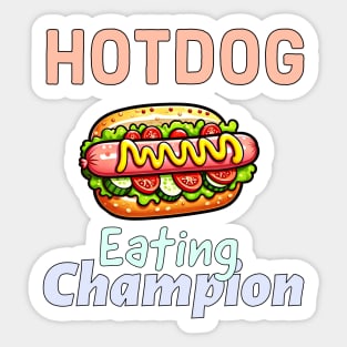 Hot dog eating champion Sticker